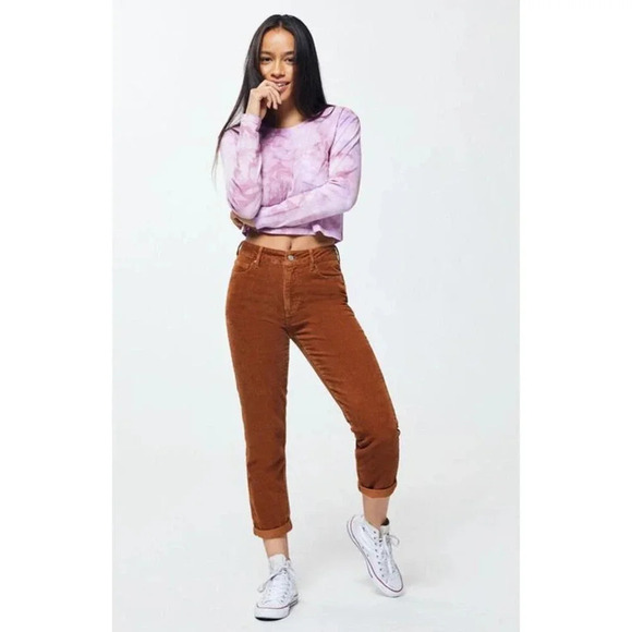Pacsun Corduroy Mom Jeans Spice Size 27 - Picture 1 of 11